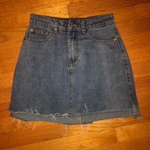 jean skirt from Francesca’s